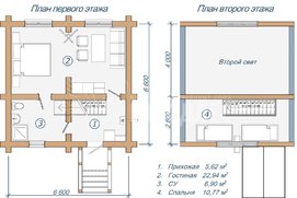 Планировка дома для турбазы
