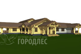 «Коломна» - ресторан из дерева и кирпича. Вид 1