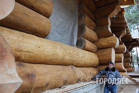 Неповторимая красота бревна "под скобель"