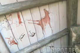Оформление потолка в охотничьем гостевом домике "Эгоист". Фото 3